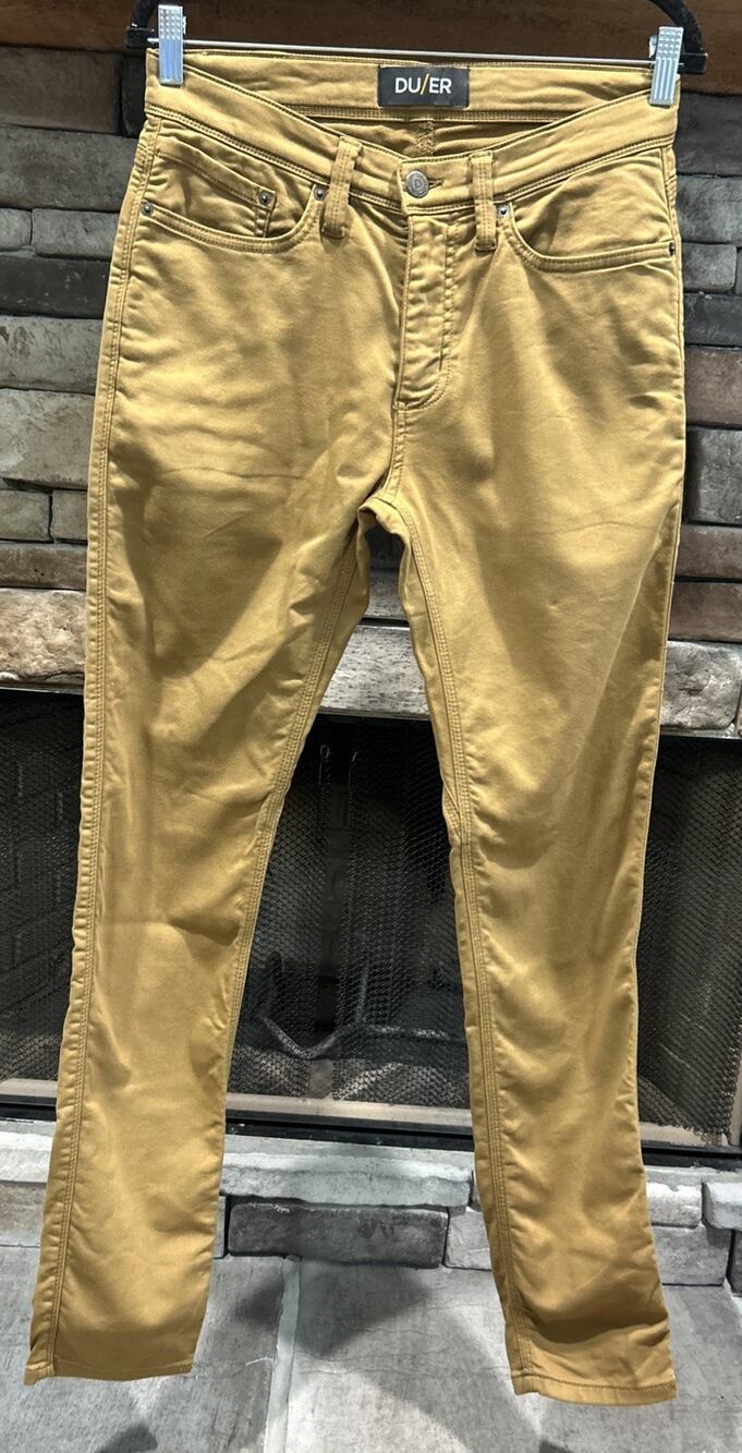 Men’s DU/ER Tan/Brown N2X Slim Fit Jeans Size 30x32 30 X 32 *B3